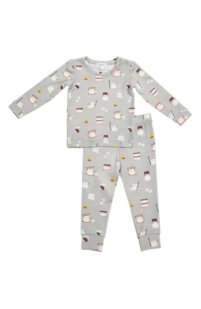 Angel Dear Babies' S'mores Lounge Set In Grey/ Multi