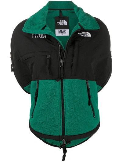 Mm6 Maison Margiela X The North Face Fleece Jacket In Green