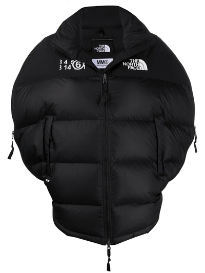 Mm6 Maison Margiela X The North Face 700 Fill Power Down Circle Puffer Jacket In Black