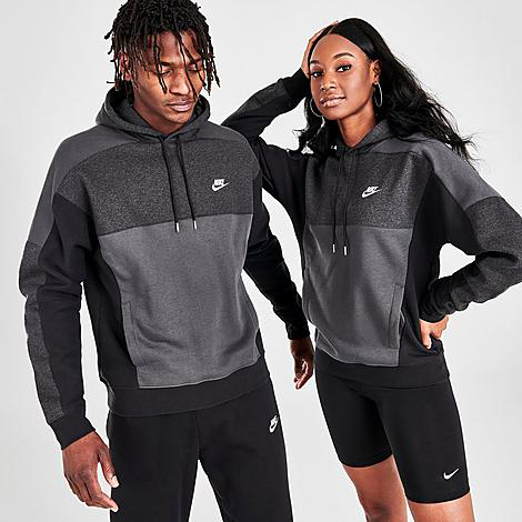 nike panel block hoodie