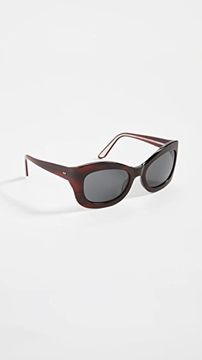 Oliver Peoples Edina 56mm Butterfly Sunglasses In Grey