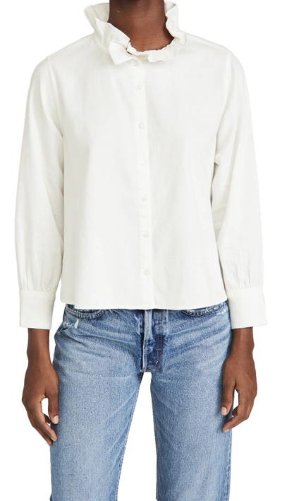 The Great Venetian Button Up Blouse In White