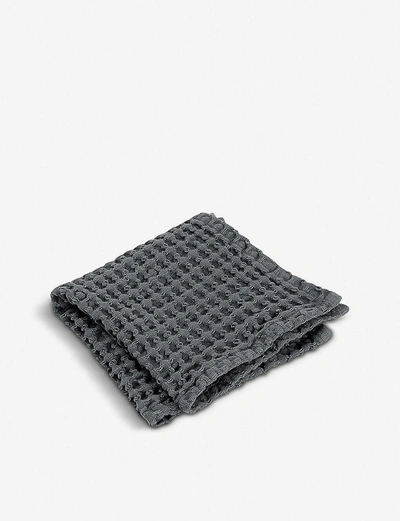 Blomus Magnet Caro Waffle-knit Cotton Guest Towels Set Of Three 30x30cm