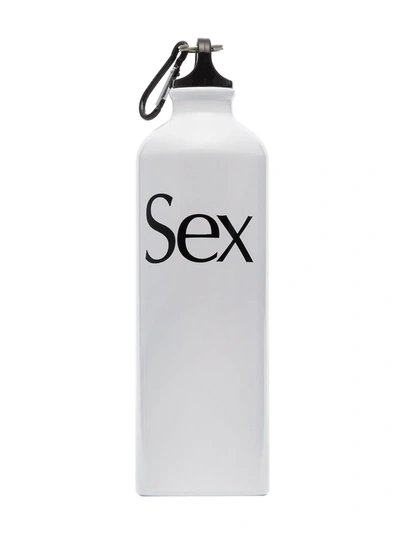 More Joy White Sex Print Water Bottle
