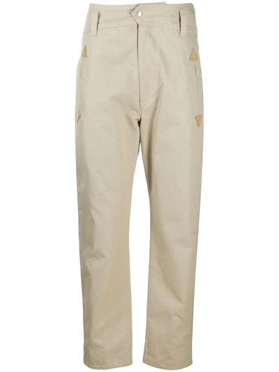 Isabel Marant Straight Leg Chinos In Brown