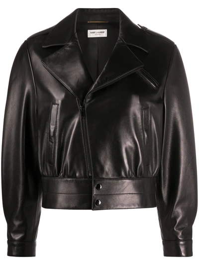 Saint Laurent Black Biker Leather Jacket