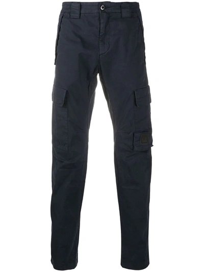 C.p. Company Slim-fit Cargo Trousers In Blue