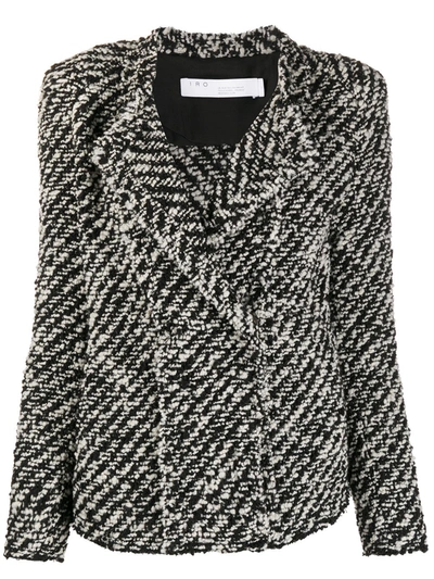 Iro Palie Bouclé-knit Jacket In Black