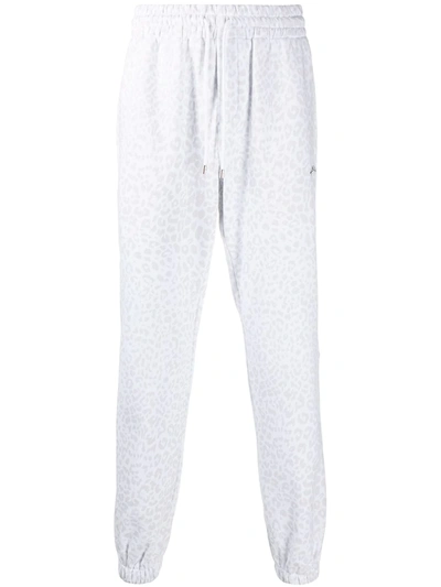 Stampd Faded Leopard Print Joggers In White