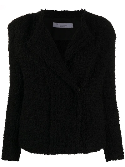 Iro Palie Bouclé-knit Jacket In Black