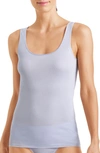 Hanro Seamless Cotton Tank In Lavender Frost