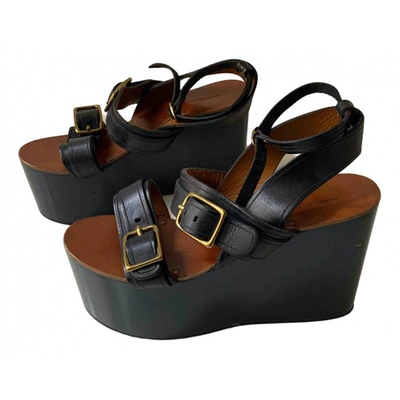 Pre-owned Isabel Marant Black Leather Sandals