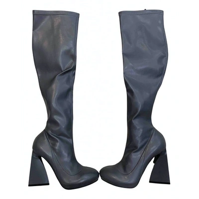 Pre-owned Stella Mccartney Cloth Boots In Grey