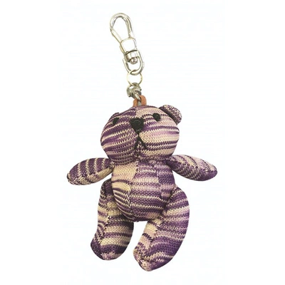 Pre-owned Missoni Cloth Bag Charm In Purple
