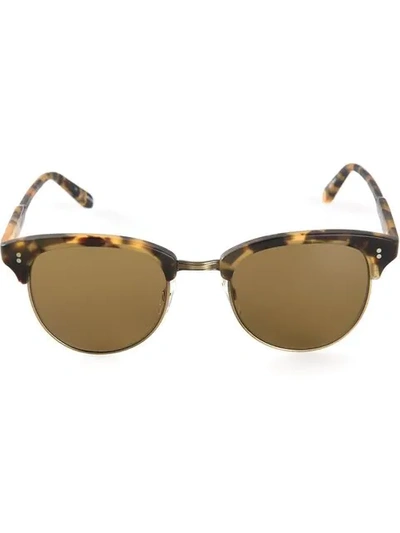 Garrett Leight 'washington' Sunglasses In Brown