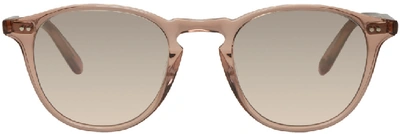 Garrett Leight Hampton Round-frame Sunglasses In Desert Rose