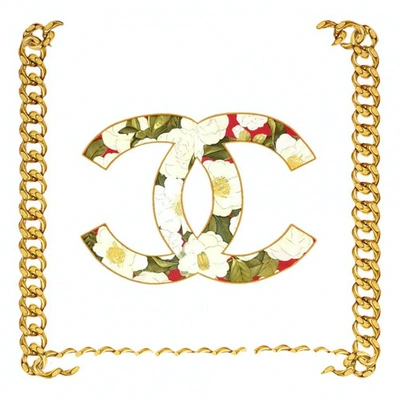 Pre-owned Chanel Silk Neckerchief In Red