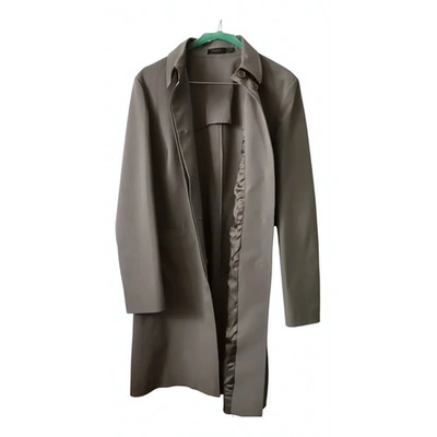 Pre-owned Pinko Trench Coat In Green