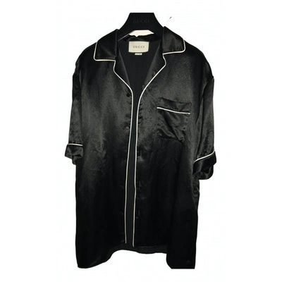 Pre-owned Gucci Black Silk Shirts