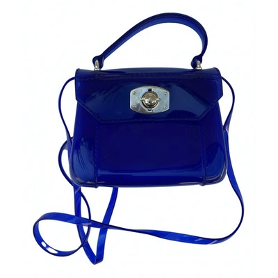 Pre-owned Furla Crossbody Bag In Blue
