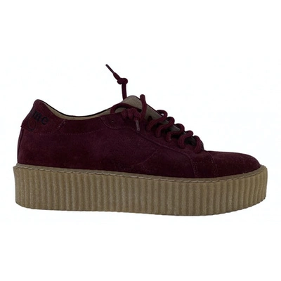 Pre-owned Ottod'ame Trainers In Burgundy