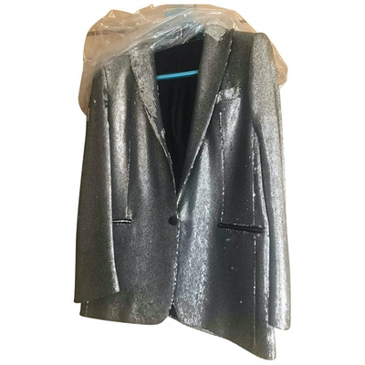 Pre-owned Tagliatore Glitter Jacket In Metallic