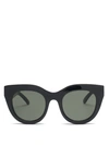 Le Specs Air Heart Cat-eye Acetate And Gold-tone Sunglasses In Black