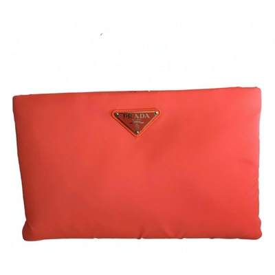 Pre-owned Prada Re-nylon Bag In Orange