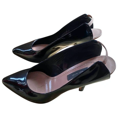 Pre-owned Marc Jacobs Patent Leather Heels In Black