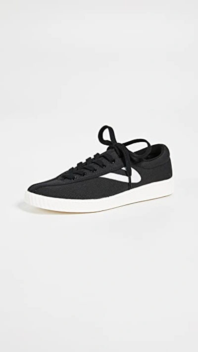 Tretorn Nylite Plus Sneaker In Black/ White