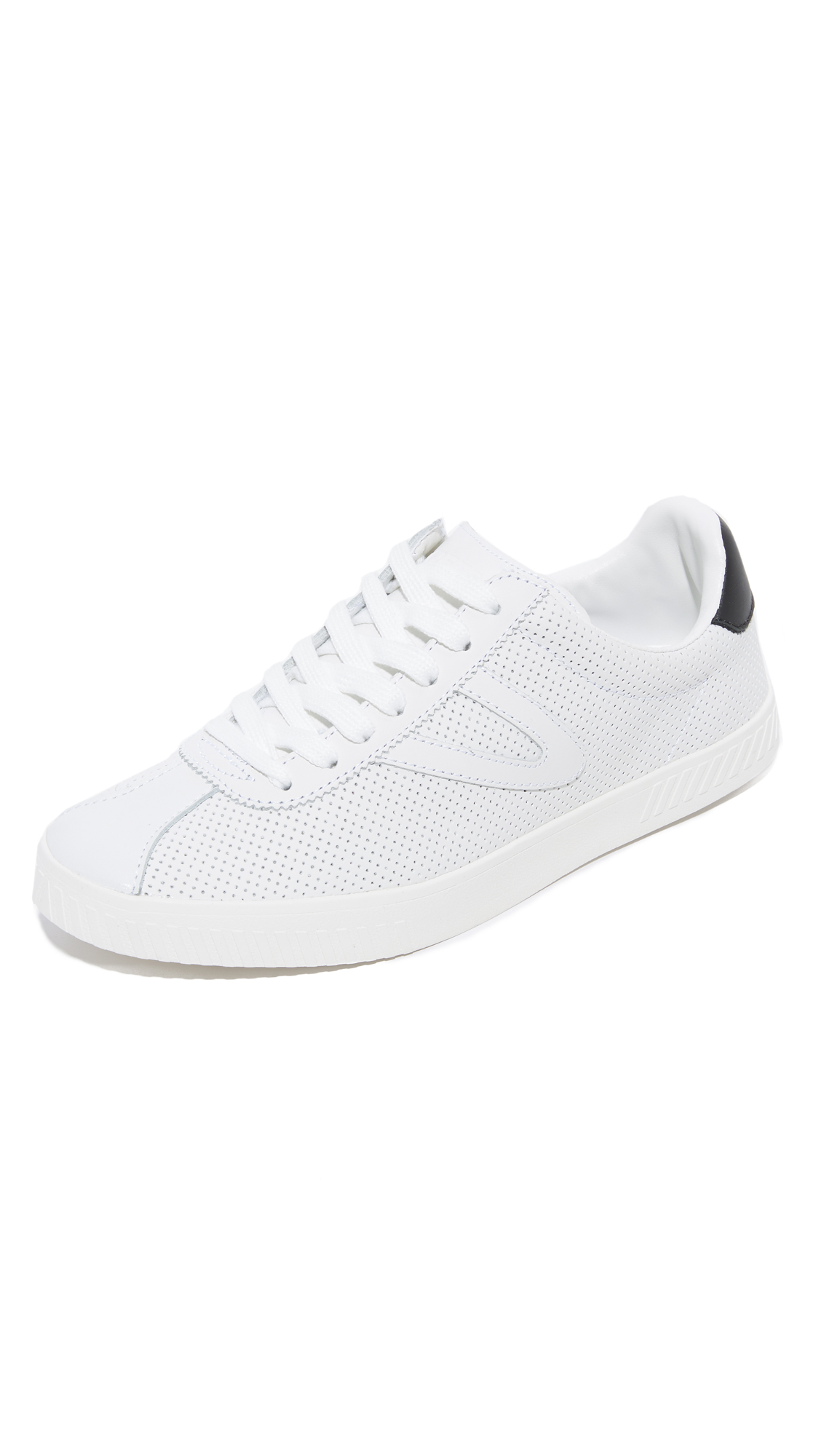 Tretorn Camden Leather Sneakers In White/white | ModeSens
