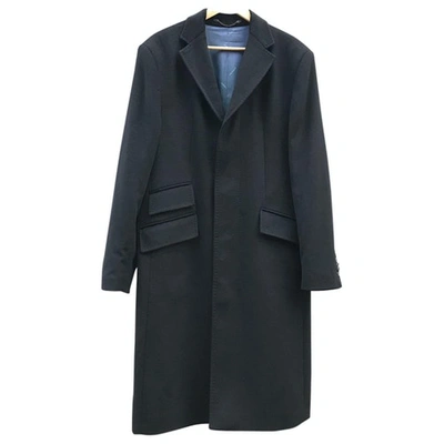 Pre-owned Cacharel Cashmere Coat In Navy