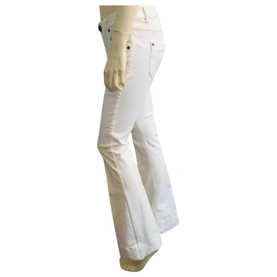 Pre-owned Pinko White Denim - Jeans Jeans