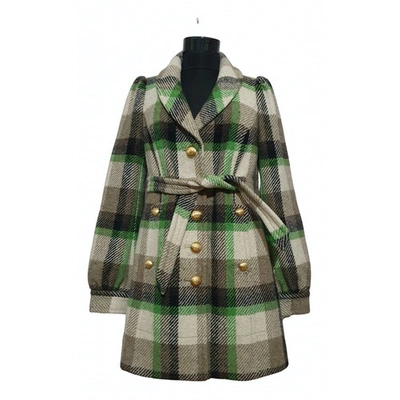 Pre-owned Juicy Couture Wool Coat In Multicolour