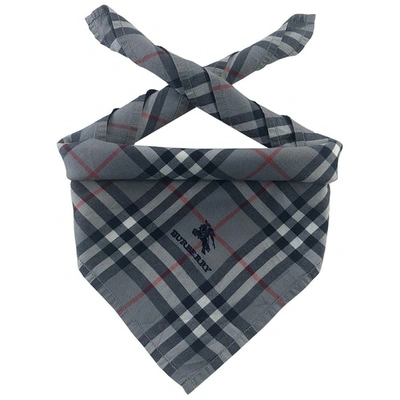 Pre-owned Burberry Scarf & Pocket Square In Grey