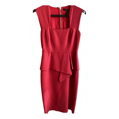 Pre-owned Bcbg Max Azria Mid-length Dress In Red
