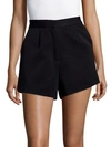 Finders Keepers Solid Flared Shorts In Black