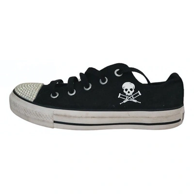 Pre-owned Converse Black Cloth Trainers