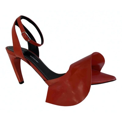 Pre-owned Proenza Schouler Leather Sandals In Red