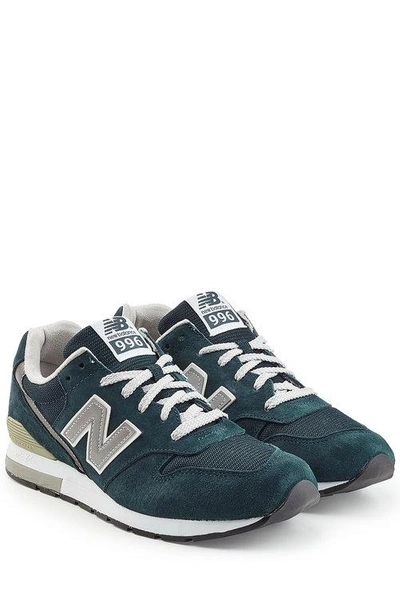 New Balance Sneakers With Suede And Mesh In Navy Black White