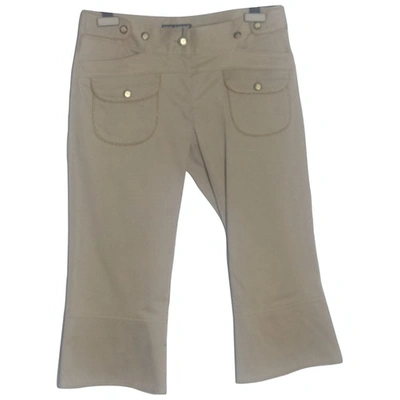 Pre-owned Dolce & Gabbana Trousers In Beige