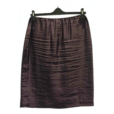 Pre-owned Marni Mid-length Skirt In Burgundy
