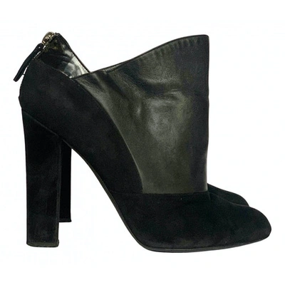 Pre-owned Diego Dolcini Ankle Boots In Black