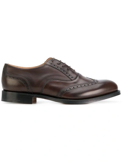 Church's Berlin Leather Oxford Shoes In Brown
