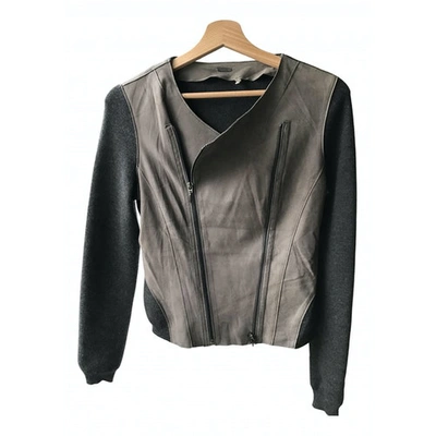 Pre-owned Elie Tahari Wool Jacket In Grey
