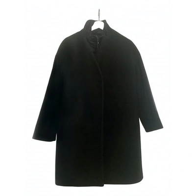 Pre-owned Cinzia Rocca Anthracite Wool Coat