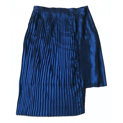 Pre-owned Each X Other Each X Mid-length Skirt In Blue