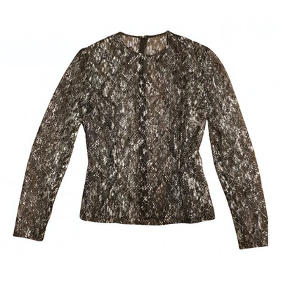 Pre-owned Mary Katrantzou Lace Blouse In Black