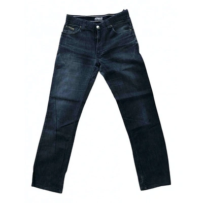 Pre-owned Armani Collezioni Straight Jeans In Blue