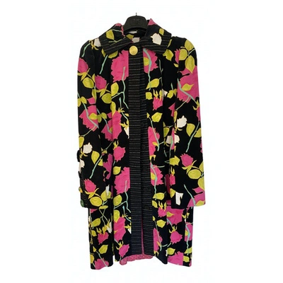 Pre-owned Kenzo Wool Coat In Multicolour